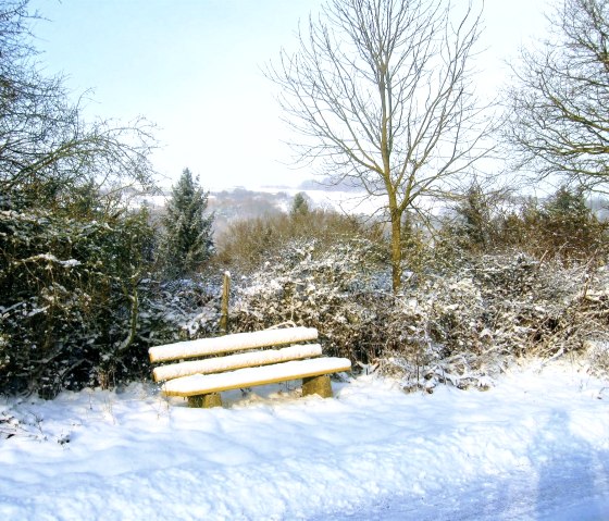 Winter bench, © Dietmar Frank & Nordeifel Tourismus GmbH Winter bench, © Dietmar Frank & Nordeifel Tourismus GmbH