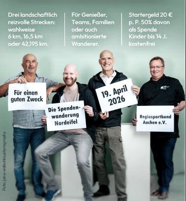 Spendenwanderung Nordeifel, © Jana Wolschke Spendenwanderung Nordeifel, © Jana Wolschke