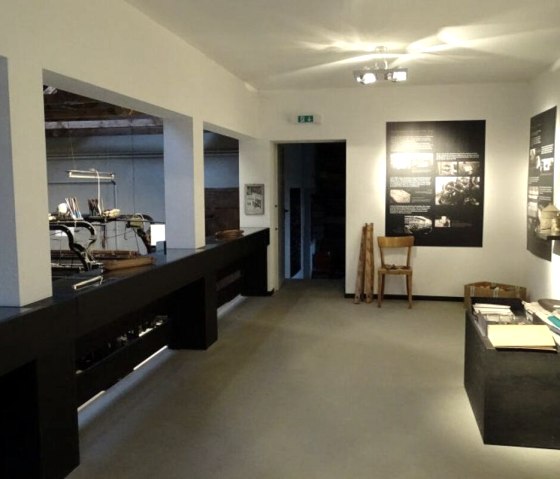 Infotafeln im Webereimuseum, © Anne Bergs Infotafeln im Webereimuseum, © Anne Bergs