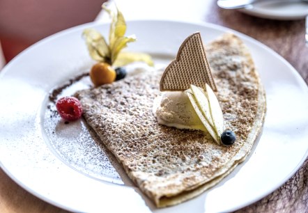 Crêpe in der Crêperie, Resturant Villa Kronenburg, © Eifel Tourismus GmbH, Dominik Ketz Crêpe in der Crêperie, Resturant Villa Kronenburg, © Eifel Tourismus GmbH, Dominik Ketz