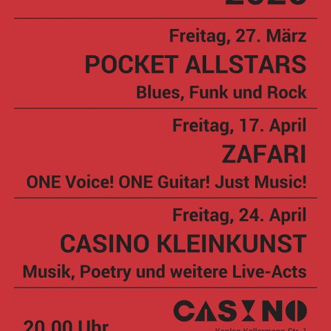 Casino Kleinkunst, © Kultur- und Förderverein Casino e. V. Casino Kleinkunst, © Kultur- und Förderverein Casino e. V.