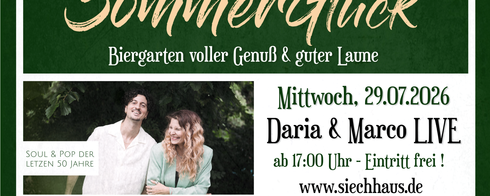 Daria & Marco im Siechhaus, © Siechhaus Daria & Marco im Siechhaus, © Siechhaus