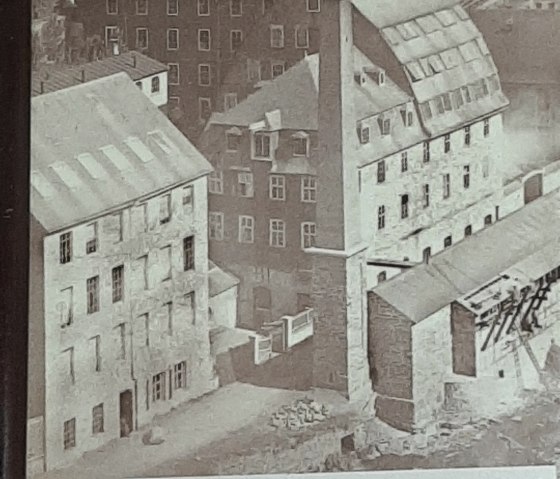 Historisches Bild, ehemalige Tuchfabrik Historisches Bild, ehemalige Tuchfabrik