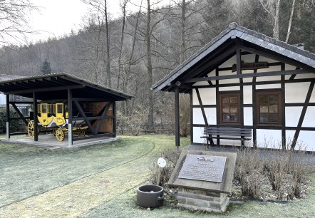 Dörpes Backes und ehemalige Postkutsche, © Rursee-Touristik GmbH Dörpes Backes und ehemalige Postkutsche, © Rursee-Touristik GmbH