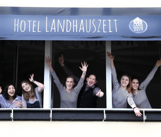 The LANDHAUSZEIT Team, © Boutique Hotel LANDHAUSZEIT & Nordeifel Tourismus GmbH The LANDHAUSZEIT Team, © Boutique Hotel LANDHAUSZEIT & Nordeifel Tourismus GmbH