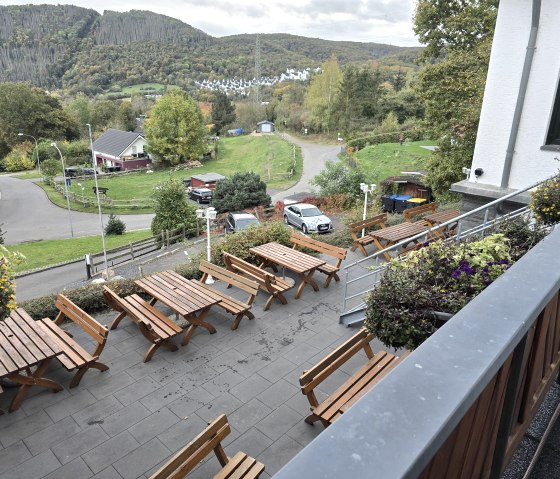 View and beer garden View and beer garden