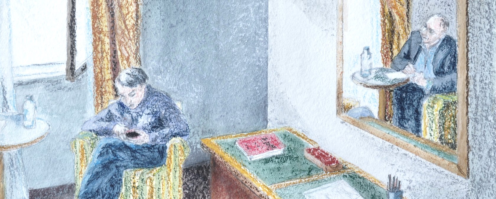 Gemälde "Dialog" von Yvonne Delisle, © Yvonne Delisle Gemälde "Dialog" von Yvonne Delisle, © Yvonne Delisle