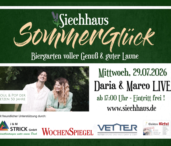 Daria & Marco im Siechhaus, © Siechhaus Daria & Marco im Siechhaus, © Siechhaus
