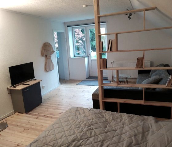 Wohn- und Schlafbereich, © Ferienwohnung An der alten Eiche Wohn- und Schlafbereich, © Ferienwohnung An der alten Eiche