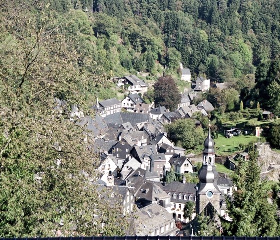 View of the old town of Monschau View of the old town of Monschau