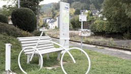 Rad- und Wanderbahnhof Schleiden, © Roman Hövel Rad- und Wanderbahnhof Schleiden, © Roman Hövel