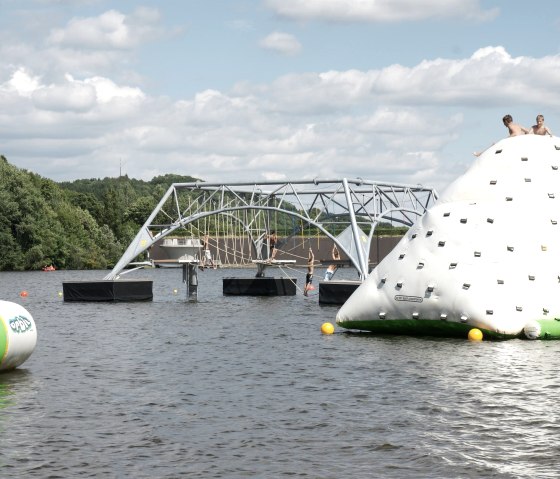 Water rope course and iceberg, © Gemeinde Dahlem Water rope course and iceberg, © Gemeinde Dahlem