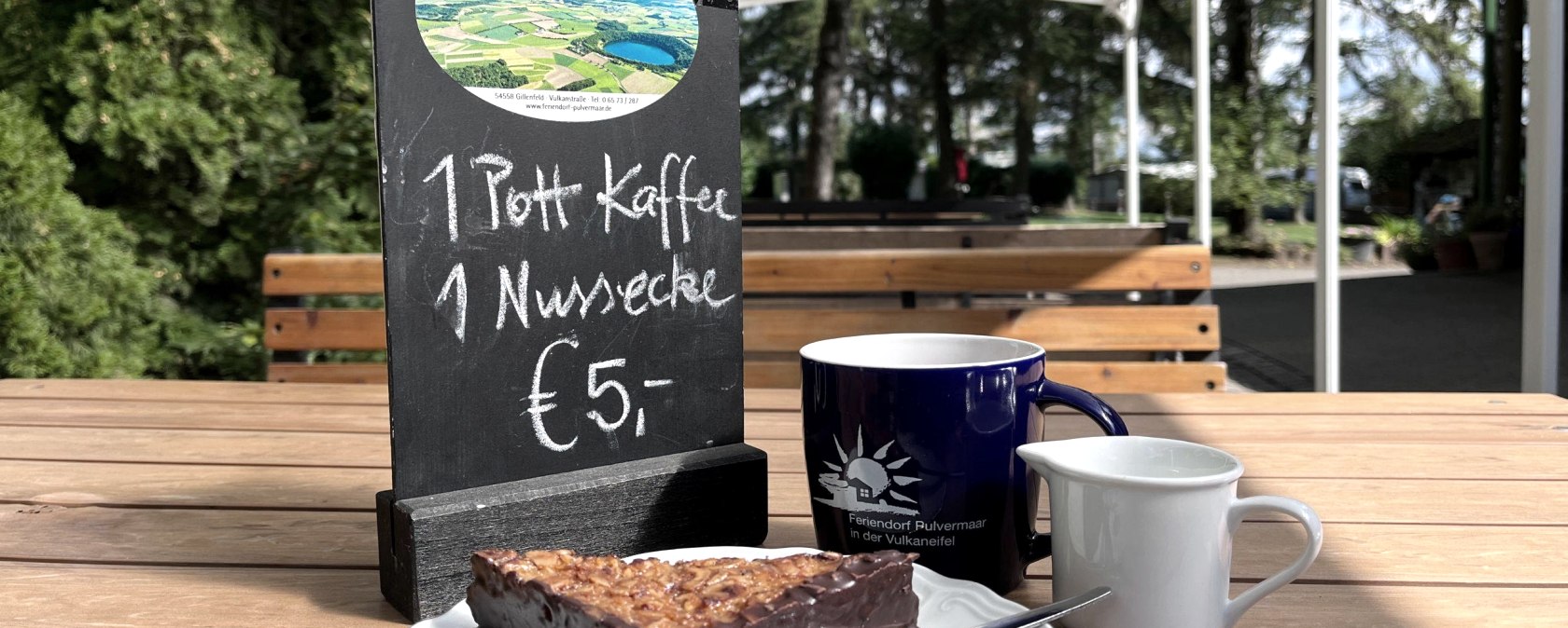 Coffee and cake, © Feriendorf Pulvermaar Coffee and cake, © Feriendorf Pulvermaar