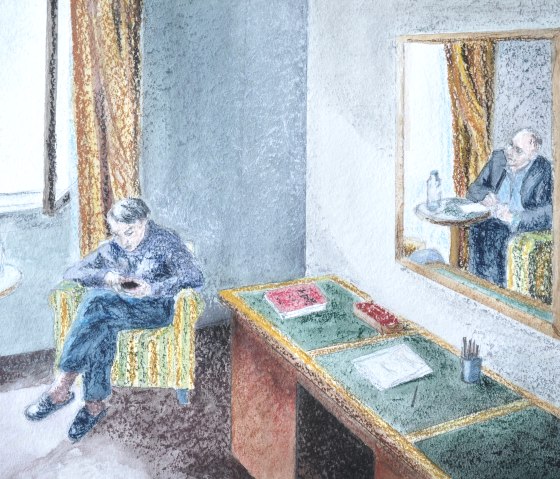 Gemälde "Dialog" von Yvonne Delisle, © Yvonne Delisle Gemälde "Dialog" von Yvonne Delisle, © Yvonne Delisle