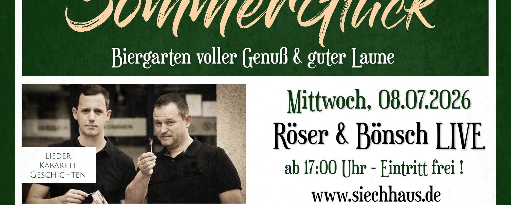 Röser und Bönsch im Siechhaus, © Siechhaus Röser und Bönsch im Siechhaus, © Siechhaus