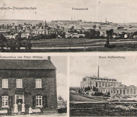 Mausbach Diepenlinchen, © "Postkarte, Hub. Fischer, Photogr., Heimbach
Sammlung Hans Kreitz" Mausbach Diepenlinchen, © "Postkarte, Hub. Fischer, Photogr., Heimbach
Sammlung Hans Kreitz"