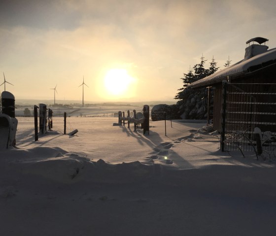 Sonnenaufgang Winter, © Nordeifel Tourismus GmbH & Gästehaus Jütten Sonnenaufgang Winter, © Nordeifel Tourismus GmbH & Gästehaus Jütten