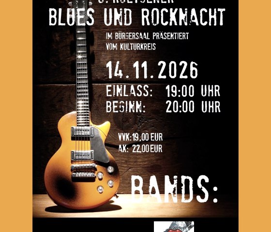 Rocck und Blues Nacht, © Kulturkreis der Gemeinde Roetgen e.V. Rocck und Blues Nacht, © Kulturkreis der Gemeinde Roetgen e.V.