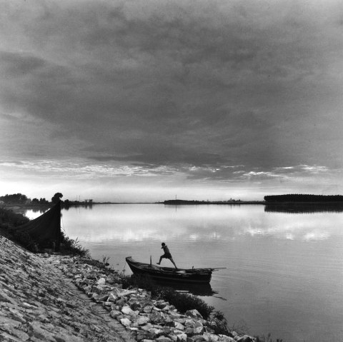 Pietro Donzelli, Delta del Po, Il po di Tolle,1954, © Estate Pietro Donzelli, Renate Siebenhaar, Frankfurt a. M. Pietro Donzelli, Delta del Po, Il po di Tolle,1954, © Estate Pietro Donzelli, Renate Siebenhaar, Frankfurt a. M.