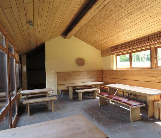 Wanderrastation Innenraum, © Rursee-Touristik GmbH Wanderrastation Innenraum, © Rursee-Touristik GmbH