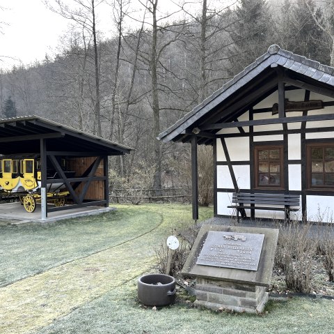 Dörpes Backes und ehemalige Postkutsche, © Rursee-Touristik GmbH Dörpes Backes und ehemalige Postkutsche, © Rursee-Touristik GmbH
