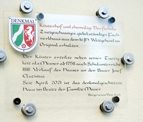 denkmalgeschützt, © Nordeifel Tourismus GmbH & Ferienhaus Das Dömchen denkmalgeschützt, © Nordeifel Tourismus GmbH & Ferienhaus Das Dömchen