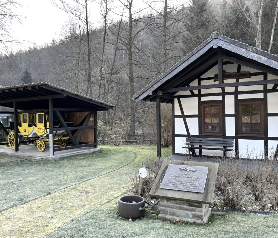 Dörpes Backes und ehemalige Postkutsche, © Rursee-Touristik GmbH Dörpes Backes und ehemalige Postkutsche, © Rursee-Touristik GmbH