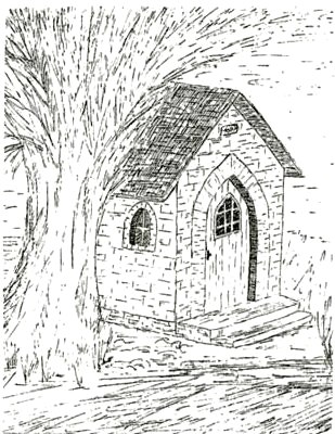 Zeichnung der Barbara Kapelle, © Zeichnung: August Fräntz Zeichnung der Barbara Kapelle, © Zeichnung: August Fräntz
