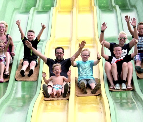 Fancy a race on the carpet slide?, © Bubenheimer Spieleland Fancy a race on the carpet slide?, © Bubenheimer Spieleland