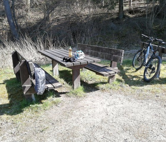 Rest area on the Ahr Bike Path near Müsch3, © Tourist-Information Hocheifel-Nürburgring Rest area on the Ahr Bike Path near Müsch3, © Tourist-Information Hocheifel-Nürburgring