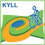 Markierung Kyll-Radweg in der Eifel Markierung Kyll-Radweg in der Eifel