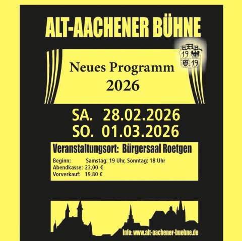 Alt Aachener Bühne, © Kulturkreis der Gemeinde Roetgen e.V. Alt Aachener Bühne, © Kulturkreis der Gemeinde Roetgen e.V.