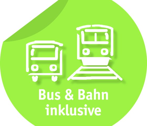 GuestTicket bus & train included GuestTicket bus & train included