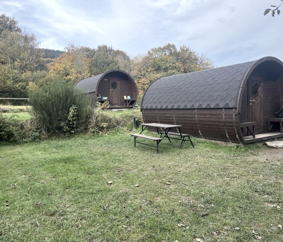 Wooden barrels for overnight stays, © Camp Hammer Wooden barrels for overnight stays, © Camp Hammer