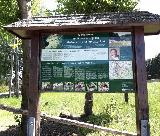 Infotafel zu den Narzissen, © Monschau-Touristik GmbH, Barbara Frohnhoff Infotafel zu den Narzissen, © Monschau-Touristik GmbH, Barbara Frohnhoff