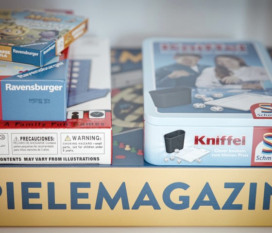 Auswahl an Spielen, © Nordeifel Tourismus GmbH & Ferienhaus Eifeltoni Auswahl an Spielen, © Nordeifel Tourismus GmbH & Ferienhaus Eifeltoni