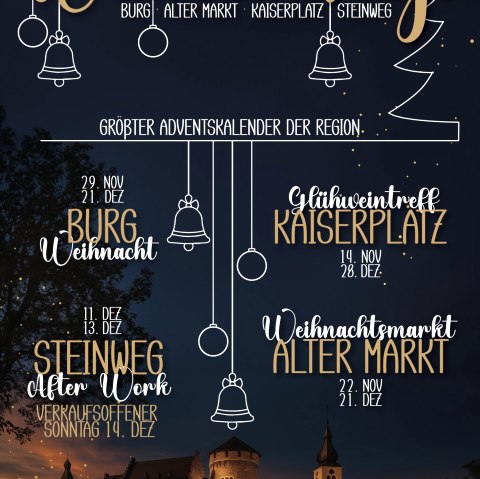 Plakat Kupferstädter Weihnachtstage Plakat Kupferstädter Weihnachtstage