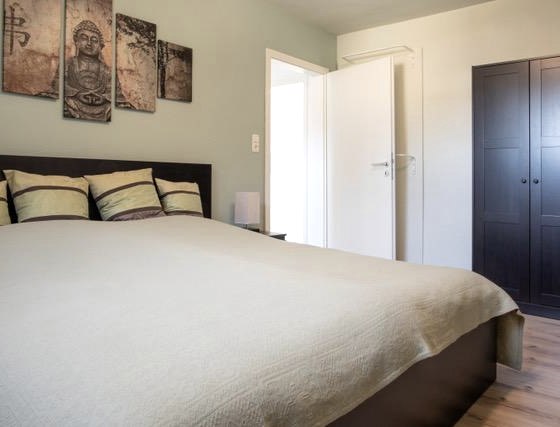 Gemütliches Schlafzimmer, © Ferienwohnung Irene Neuß Gemütliches Schlafzimmer, © Ferienwohnung Irene Neuß