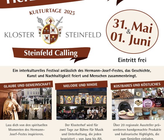 Plakat zur Veranstaltung, © Stiftung Kloster Steinfeld Plakat zur Veranstaltung, © Stiftung Kloster Steinfeld