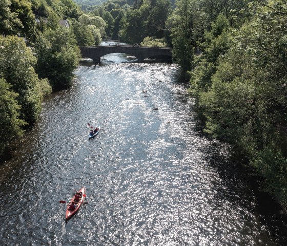 Canoeing on the Rur through Heimbach, © Eifel Tourismus GmbH_Tobias Vollmer Canoeing on the Rur through Heimbach, © Eifel Tourismus GmbH_Tobias Vollmer