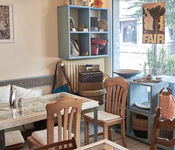 Café von innen, © FairZülpich Café von innen, © FairZülpich