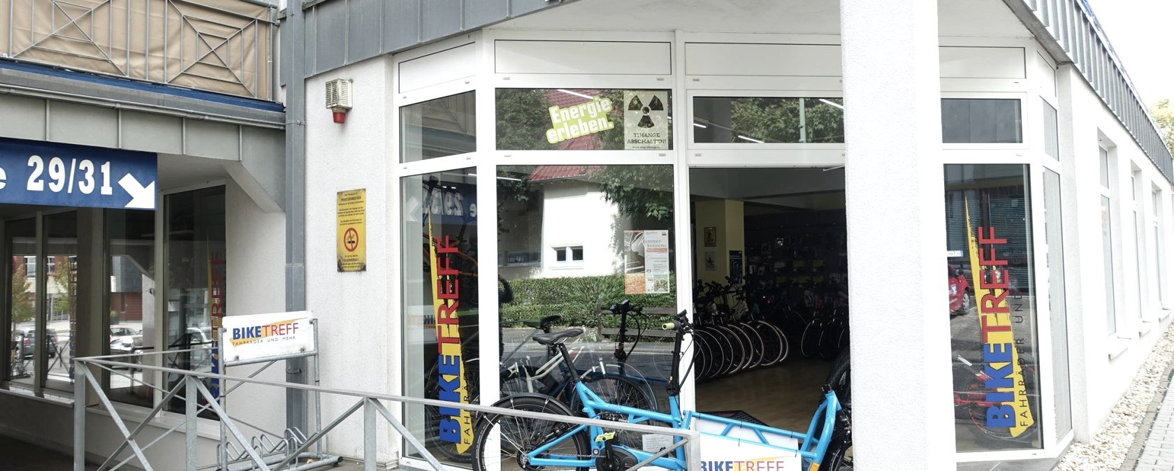 Bike Treff Eingang, © Herbert Schmitz Bike Treff Eingang, © Herbert Schmitz