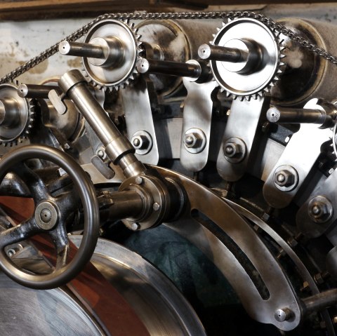 Detailaufnahme Krempelei, © LVR-Industriemuseum Tuchfabrik Müller- Helmut Dahmen Detailaufnahme Krempelei, © LVR-Industriemuseum Tuchfabrik Müller- Helmut Dahmen