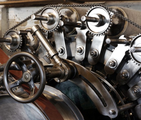 Detailaufnahme Krempelei, © LVR-Industriemuseum Tuchfabrik Müller- Helmut Dahmen Detailaufnahme Krempelei, © LVR-Industriemuseum Tuchfabrik Müller- Helmut Dahmen