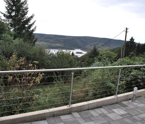 Blick auf den Rursee von der Terrasse Blick auf den Rursee von der Terrasse