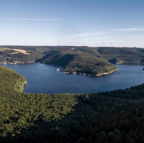 View of the Rursee in the Eifel National Park, © Tourismus NRW e.V. View of the Rursee in the Eifel National Park, © Tourismus NRW e.V.