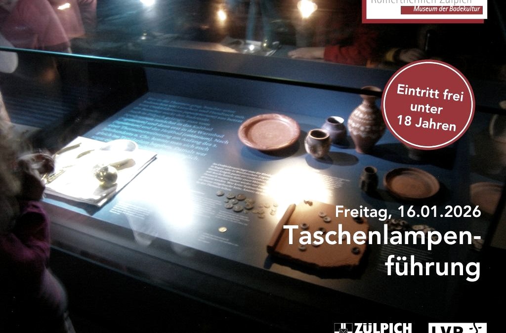 Taschenlampenführung, © Römerthermen Zülpich - Museum der Badekultur Taschenlampenführung, © Römerthermen Zülpich - Museum der Badekultur