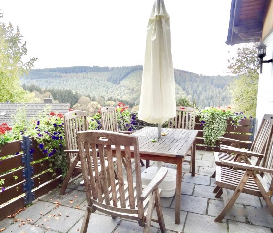 "Beautiful view on the Eifelsteig" terrace "Beautiful view on the Eifelsteig" terrace