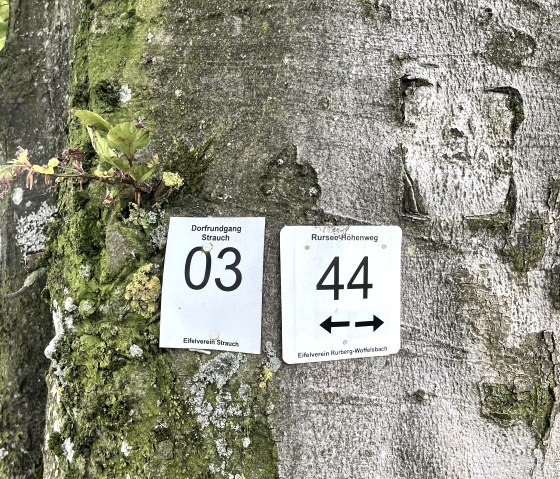 Markierung der Tour, © Monschauer Land Touristik e.V. Markierung der Tour, © Monschauer Land Touristik e.V.