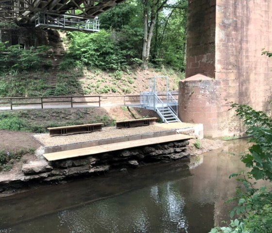 Kletterpfeiler Salmtal, © Tourist-Information Wittlich Stadt & Land Kletterpfeiler Salmtal, © Tourist-Information Wittlich Stadt & Land